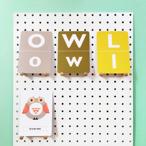 Animal Alphabet Flash Cards for Toddlers - Educational Double-sided Cards with Uppercase and Lowercase Letters, Fun Animal Illustrations