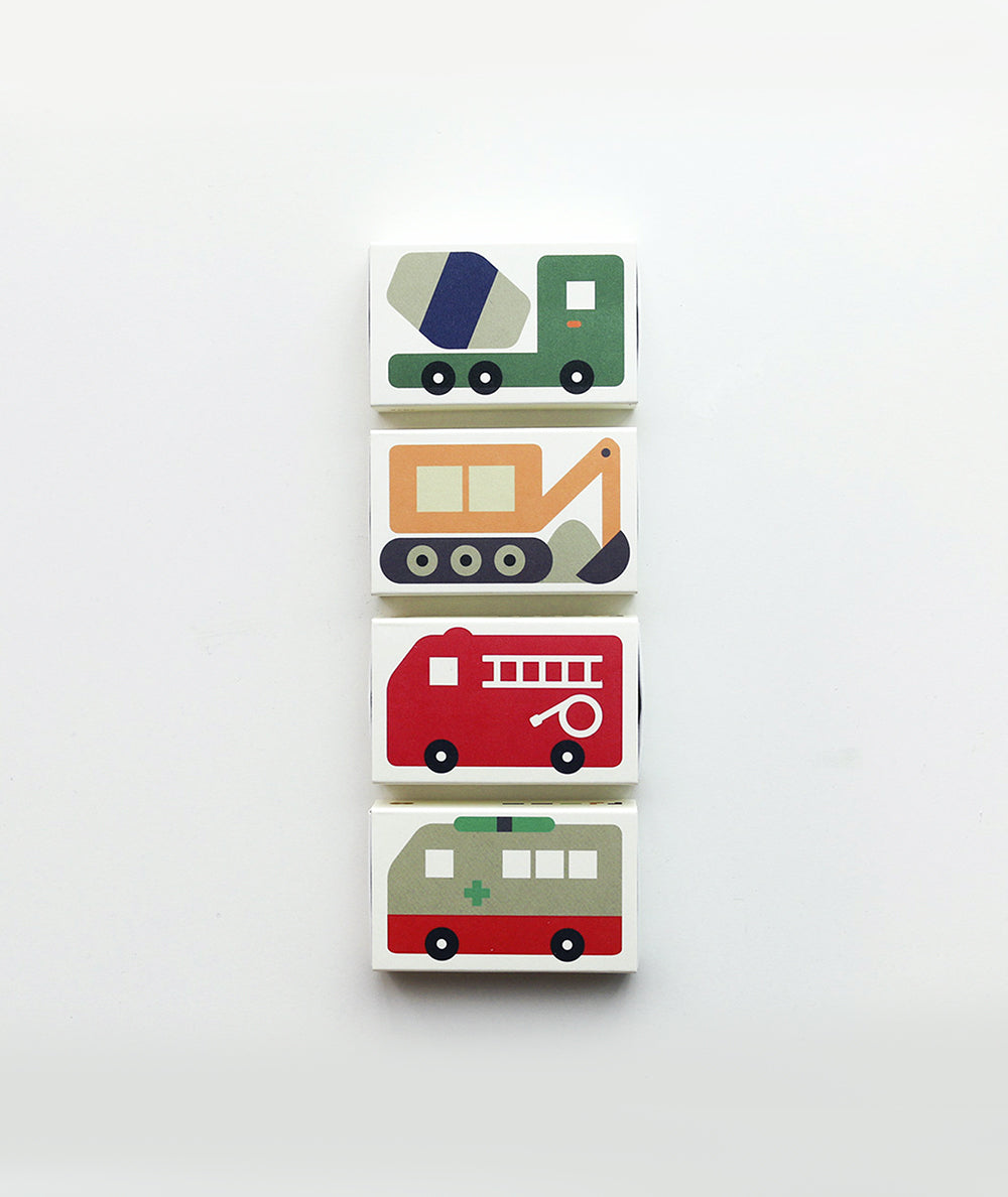 Pocket Crayons - Cars (set of 4)