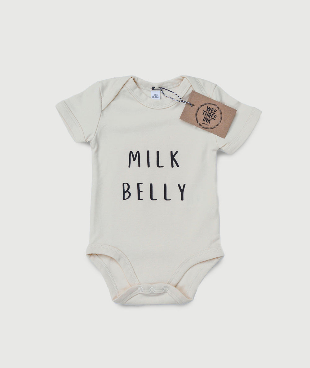 Milk Belly Natural Baby Bodysuit
