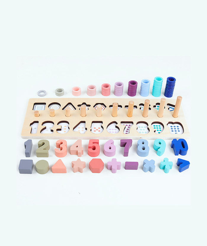 Wooden Count & Match Numbers Set