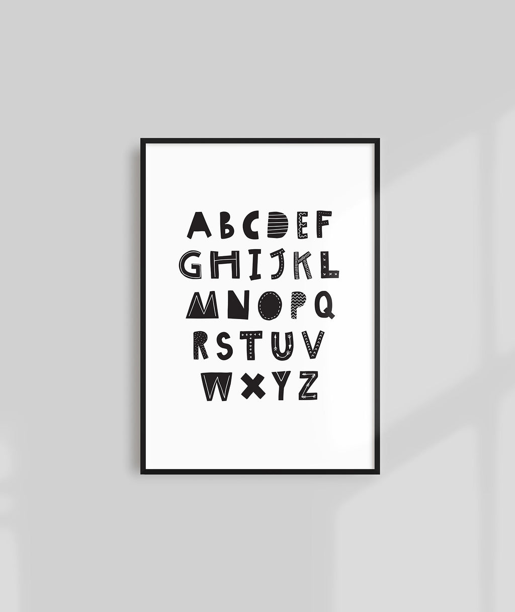 Scandi Alphabet Print