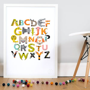Alphabet Print - Jellybean