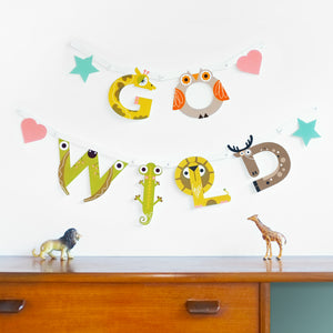 Animal Alphabet Banner Kit