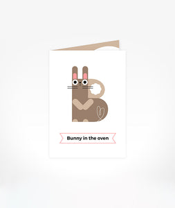 Greeting Card: Bunny In The Oven