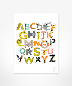Alphabet Print - Jellybean