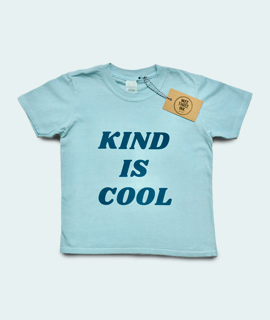 Kind is Cool Kid's T-shirt - Blue