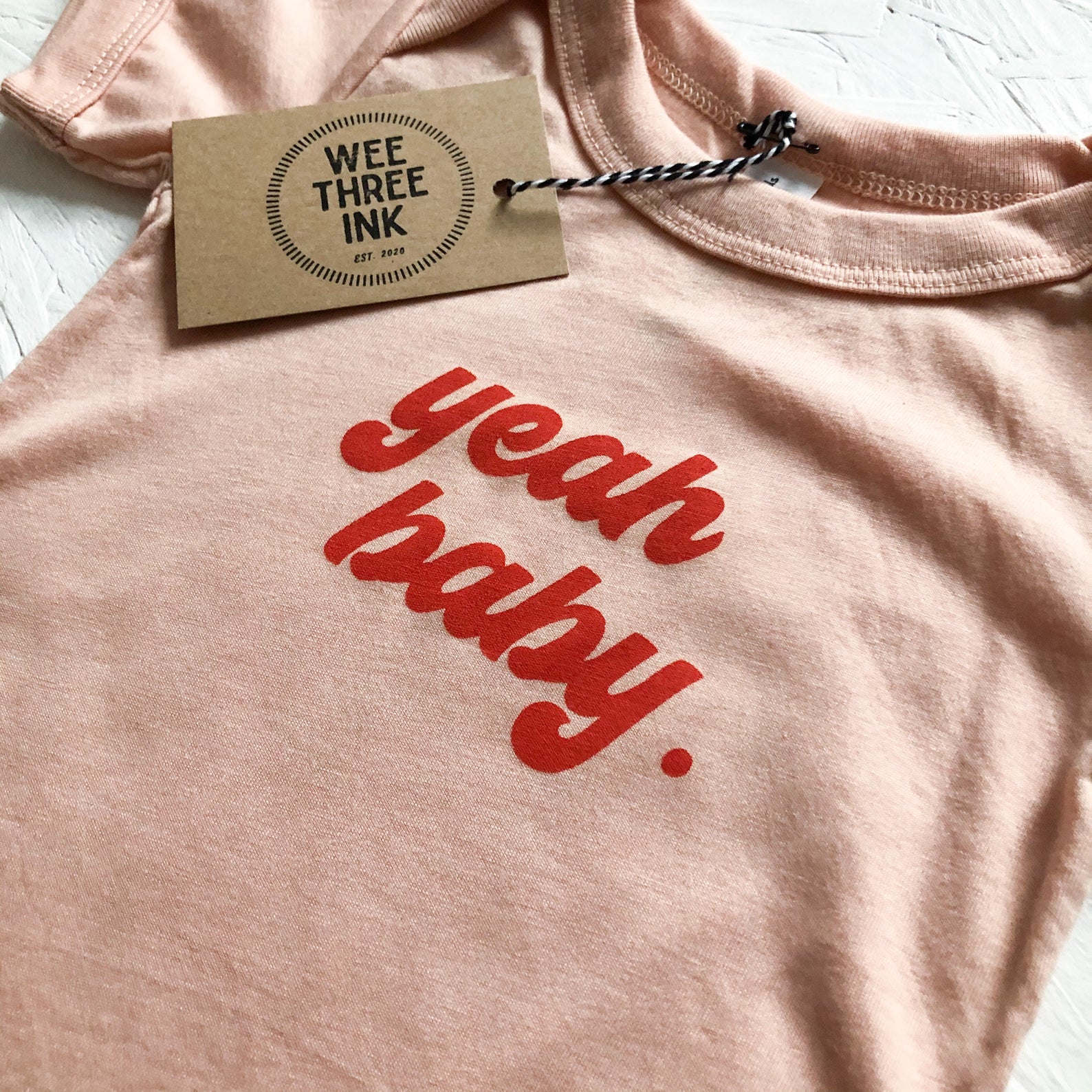 Yeah Baby Peach Baby Bodysuit
